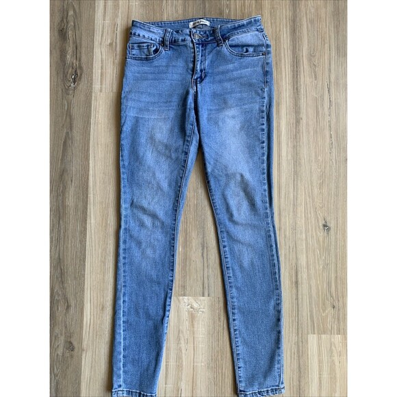 Satin Doll Faded Blue Jeans Size 2P Petite High Rise Skinny Stretch Bodycon - Picture 2 of 8